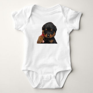 Rottweiler Puppy Red Romper