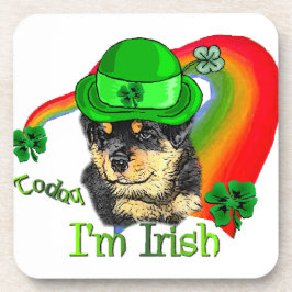 Rottweiler Puppy St Pattys Bier Onderzetter