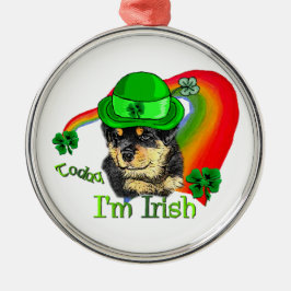 Rottweiler Puppy St Pattys Metalen Ornament