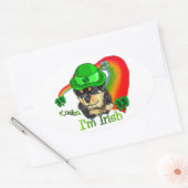 Rottweiler Puppy St. Pattys Ovale Sticker (Envelop)