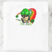 Rottweiler Puppy St. Pattys Ovale Sticker (Tas)