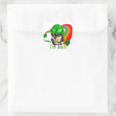Rottweiler Puppy St. Pattys Vierkante Sticker (Tas)