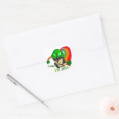 Rottweiler Puppy St. Pattys Vierkante Sticker (Envelop)