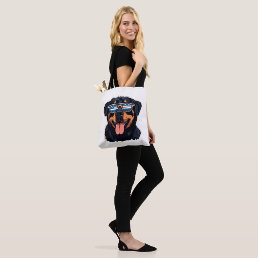 Rottweiler Puppy Tote Bag (Op model)