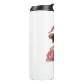 Rottweiler Puppy Verkleed als een roze heks - Scha Thermosbeker (Gedraaid links)