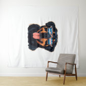Rottweiler Puppy Wandkleed (In Situ (horizontaal))