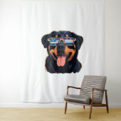 Rottweiler Puppy Wandkleed (In situ)
