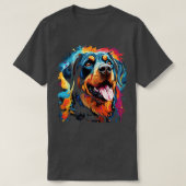 Rottweiler Rainbow T-shirt (Design voorkant)
