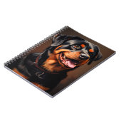Rottweiler Realisme Kunstportret Notitieboek (Linkerzijde)
