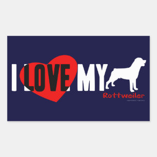 Rottweiler Rechthoekige Sticker