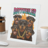 Rottweiler Reclamebord Met Voetstuk (Insitu)