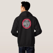 Rottweiler Records BLK Heren Hoodie met QR Code (Achterkant volledig)