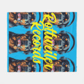 Rottweiler Records Dekbed Fleece Deken (Voorkant (Horizontaal))