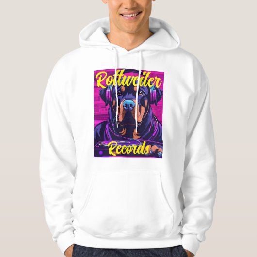 Rottweiler Records Heren Hoodie 2 (Voorkant)