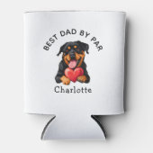 Rottweiler Red Heart Gift  Blikjeskoeler (Voorkant)