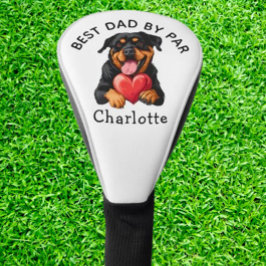 Rottweiler Red Heart Gift  Golfheadcover