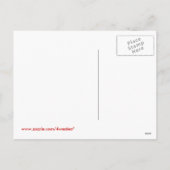 Rottweiler Red Rose Valentijn Design Feestdagenkaart (Achterkant)