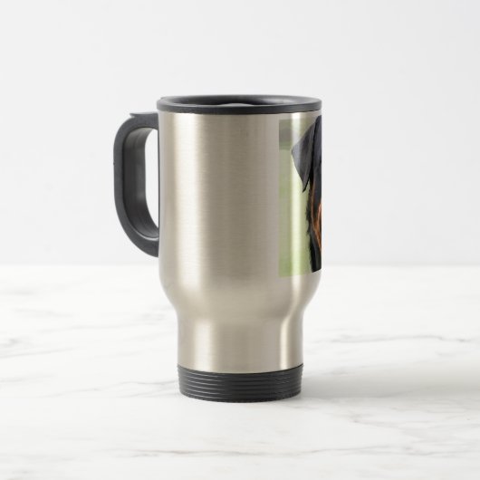 rottweiler reisbeker (Voorkant links)