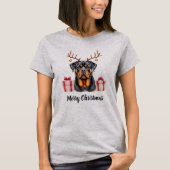 Rottweiler Rendier T-shirt (Voorkant)