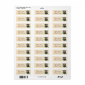 Rottweiler Retouradreslabel Etiket (Full Sheet)