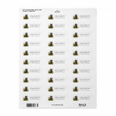 Rottweiler Retouradreslabels Etiket (Full Sheet)