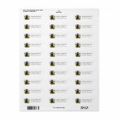 Rottweiler Retouradreslabels Etiket (Full Sheet)