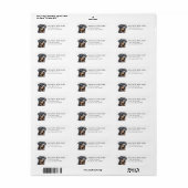 Rottweiler Retouradreslabels Etiket (Full Sheet)