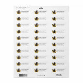Rottweiler Retouradreslabels Etiket (Full Sheet)