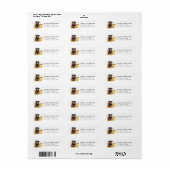Rottweiler Retouradreslabels Etiket (Full Sheet)