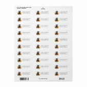 Rottweiler Retouradreslabels Etiket (Full Sheet)