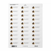 Rottweiler Retouradreslabels Etiket (Full Sheet)