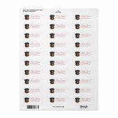 Rottweiler retouradreslabels etiket (Full Sheet)