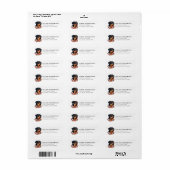 Rottweiler retouradreslabels etiket (Full Sheet)