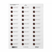 Rottweiler Retouradreslabels Etiket (Full Sheet)