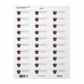 Rottweiler Retouradreslabels Etiket (Full Sheet)