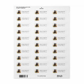 Rottweiler Retouradreslabels Etiket (Full Sheet)