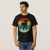 rottweiler retro  silhouette 70s t-shirt (Voorkant volledig)