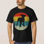rottweiler retro  silhouette 70s t-shirt (Voorkant)