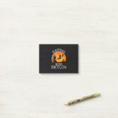 Rottweiler Rides Shotgun Hondenliefhebber Hallowee Post-it® Notes (Op bureau)