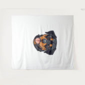 Rottweiler Romp Van Puppies naar Paw-some Partners Wandkleed (Voorkant (horizontaal))