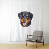 Rottweiler Romp Van Puppies naar Paw-some Partners Wandkleed (In situ)