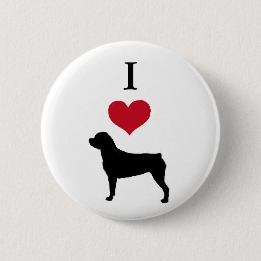 Rottweiler Ronde Button 5,7 Cm (Voorkant)