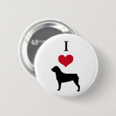 Rottweiler Ronde Button 5,7 Cm (Voorkant /achterkant)
