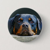 Rottweiler Ronde Button 5,7 Cm (Voorkant)