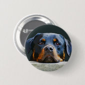 Rottweiler Ronde Button 5,7 Cm (Voorkant /achterkant)
