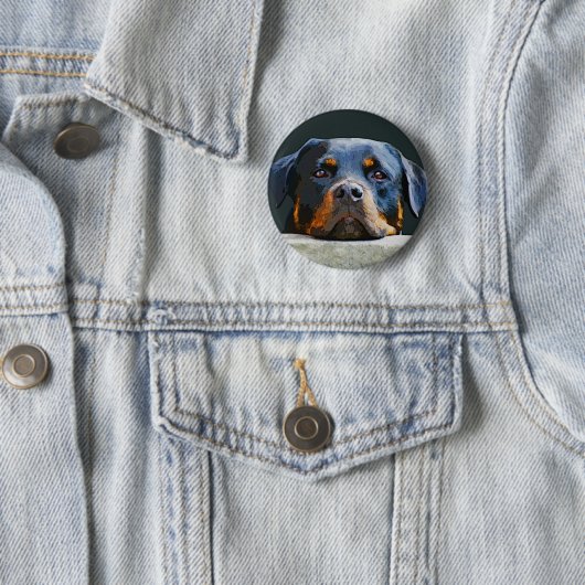 Rottweiler Ronde Button 5,7 Cm (In situ)