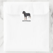Rottweiler Ronde Sticker (Tas)