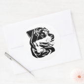 rottweiler ronde sticker (Envelop)