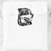 rottweiler ronde sticker (Tas)