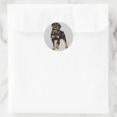 rottweiler ronde sticker (Tas)
